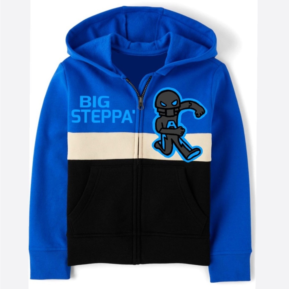 Roblox Boys Multicolor Blue Zip Up Hoodie Sweatshirt Kids
